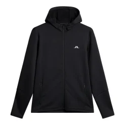 Aerial Full Zip Hood Svart>J.Lindeberg New