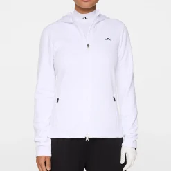 Aerialle Zip Hood Vit>J.Lindeberg Sale
