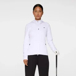 Aerialle Zip Hood Vit>J.Lindeberg Sale