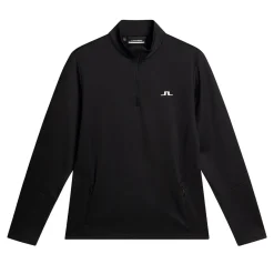 Aerial Quarter Zip Mid Layer Svart>J.Lindeberg