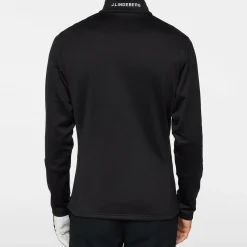 Aerial Quarter Zip Mid Layer Svart>J.Lindeberg