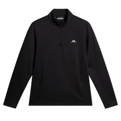 Aerial Quarter Zip Mid Layer Svart>J.Lindeberg