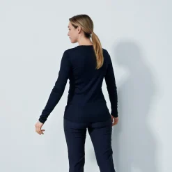 Ancona Ls Round Neck Blå>Daily Sports Hot