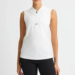 Annie Sleeveless Top Vit>Röhnisch Hot