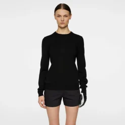 Aria Knitted Sweater Svart>J.Lindeberg Outlet