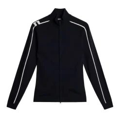 Aubree Knitted Zip Sweater Blå>J.Lindeberg Clearance