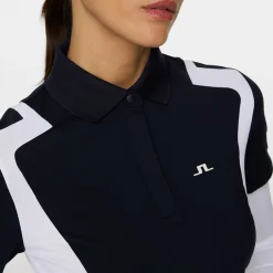 Bea Polo Blå>J.Lindeberg Sale