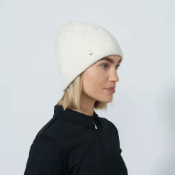 Cable Knit Hat Vit>Daily Sports New