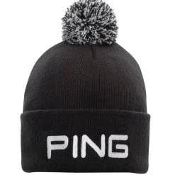 Classic Bobble Knit Svart Vit>Ping