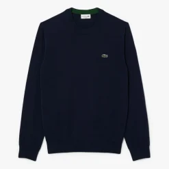 Classic Crew Neck Blå>Lacoste Hot