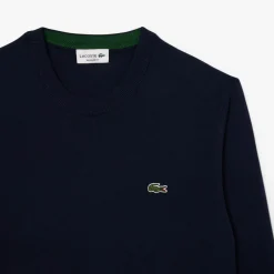 Classic Crew Neck Blå>Lacoste Hot