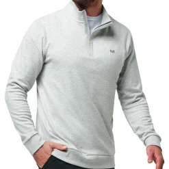 Cloud Quarter Zip 2.>Travis Mathew New