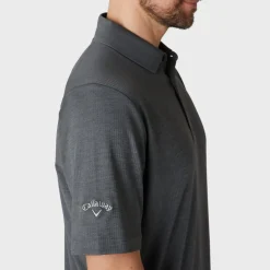 Emea Ss Ventilated Jacquard Polo Svart>Callaway Discount