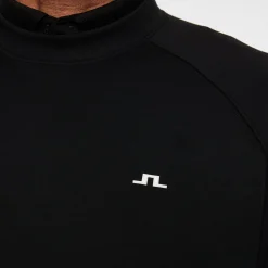 Finn Crew Neck Svart>J.Lindeberg Clearance