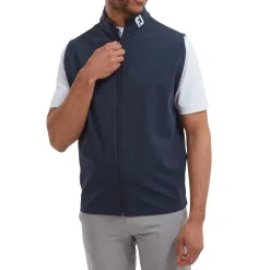 Full-Zip Knit Vest Blå>FootJoy Sale