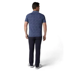 Geo Cocktail Print Polo Blå>Callaway Online