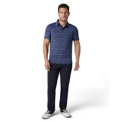 Geo Cocktail Print Polo Blå>Callaway Online