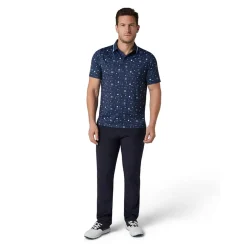 Golf Collection Print Polo Blå>Callaway Discount