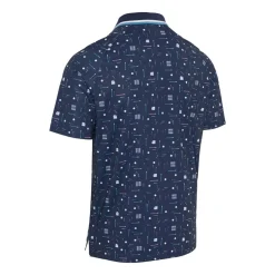 Golf Collection Print Polo Blå>Callaway Discount