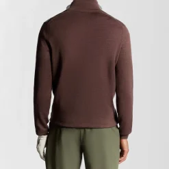 Golf Quarter Zip Merino Jumper Rosa>Lyle & Scott Clearance