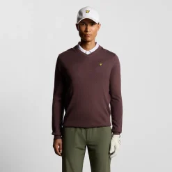 Golf V Neck Pullover Rosa>Lyle & Scott