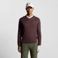 Golf V Neck Pullover Rosa>Lyle & Scott