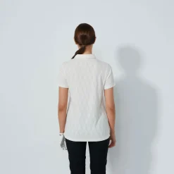 Graphic Jaquard Ss Poloshirt Vit>Daily Sports Discount