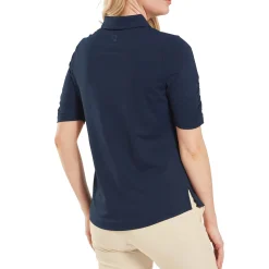 Half Sleeve Ruched Lisle Blå>FootJoy Sale