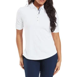 Half Sleeve Ruched Lisle Vit>FootJoy Best