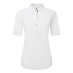 Half Sleeve Ruched Lisle Vit>FootJoy Best