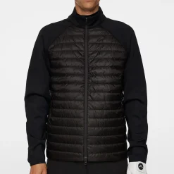 Hayden Quilt Hybrid Jacket Svart>J.Lindeberg