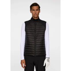 Hayden Quilt Hybrid Vest Svart>J.Lindeberg Best