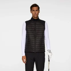 Hayden Quilt Hybrid Vest Svart>J.Lindeberg Best