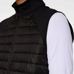 Hayden Quilt Hybrid Vest Svart>J.Lindeberg Best
