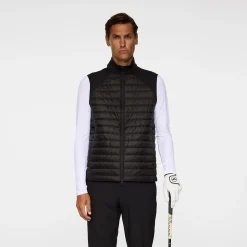 Hayden Quilt Hybrid Vest Svart>J.Lindeberg Best