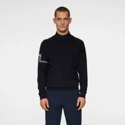 Heath Knitted Sweater Blå>J.Lindeberg Best