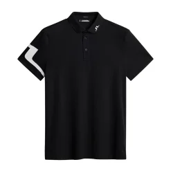 Heath Regular Fit Golf Polo Svart>J.Lindeberg