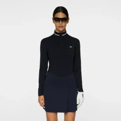 Hertta Long Sleeve Polo Blå>J.Lindeberg Outlet
