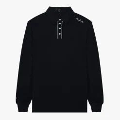 JP LS Cotton Modal Pique Svart>Malbon Golf Online