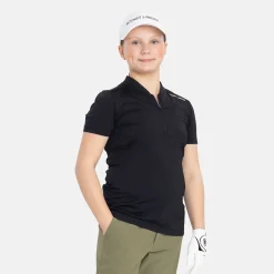 Jr Tech Blade V-Neck Tee Svart>Bogeys & Birdies Hot