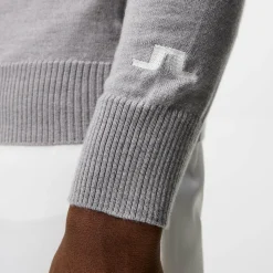 Kian Zipped Golf Sweater Grå>J.Lindeberg Clearance