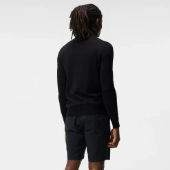 Kian Zipped Golf Sweater Svart>J.Lindeberg