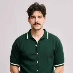 Knit Polo Grön>Local Rule Hot