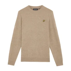 Lambswool Blend Crew Beige>Lyle & Scott Discount