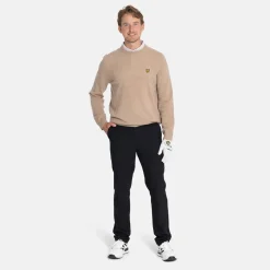 Lambswool Blend Crew Beige>Lyle & Scott Discount