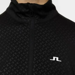 Lauryn Quarter Zip Mid Layer Svart>J.Lindeberg Discount