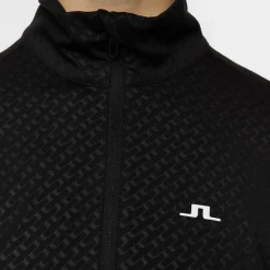 Lauryn Quarter Zip Mid Layer Svart>J.Lindeberg Discount