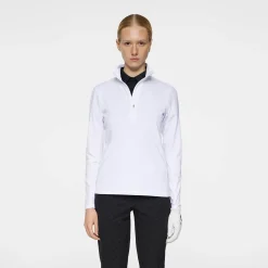 Lauryn Quarter Zip Mid Layer Vit>J.Lindeberg Best