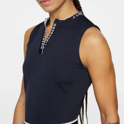 Leya Sleeveless Top Blå>J.Lindeberg Sale