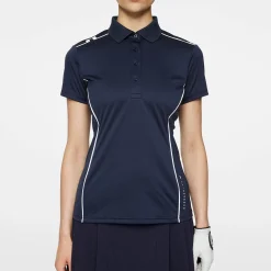 Leyla Polo Blå>J.Lindeberg Outlet